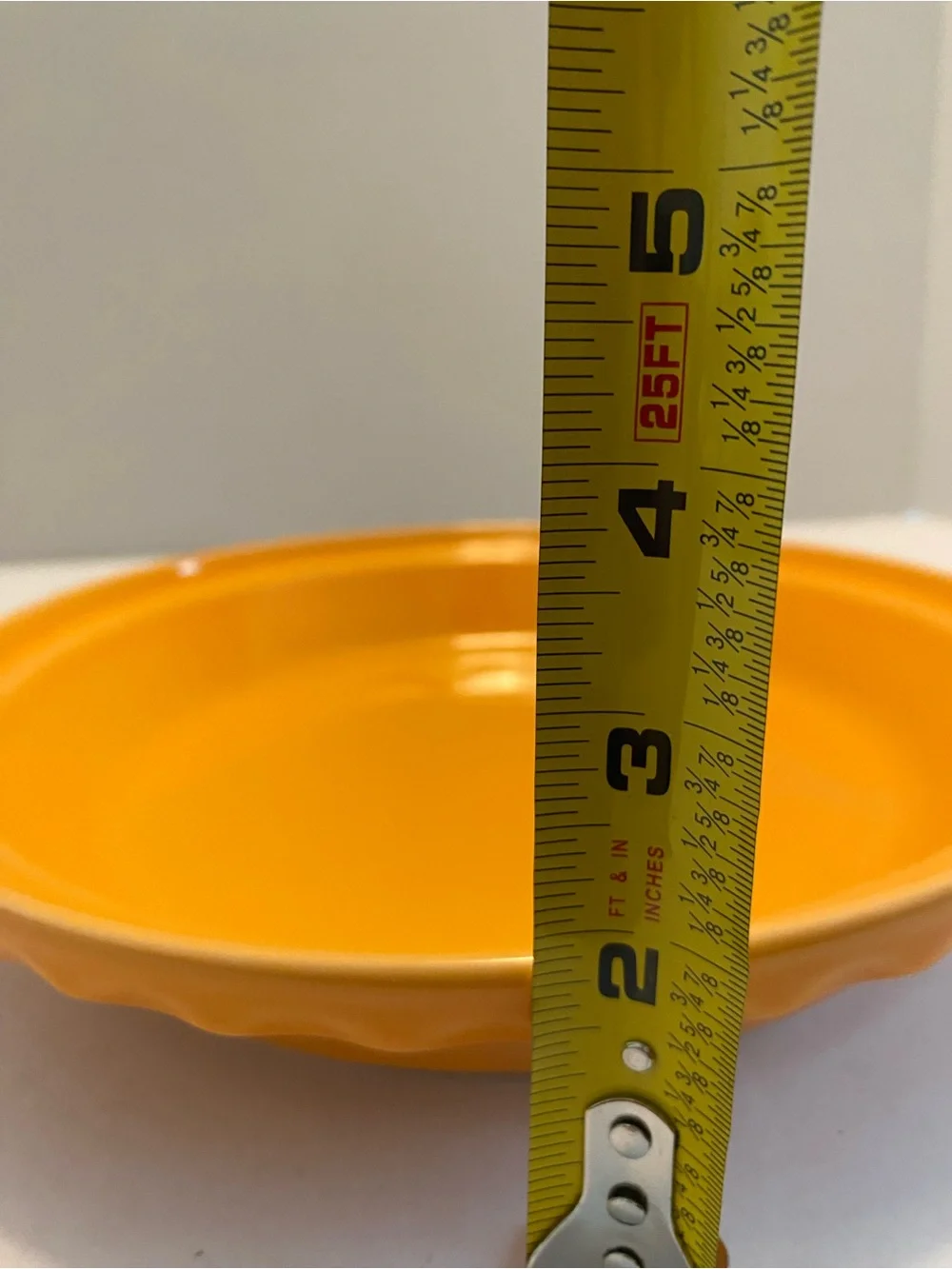 Fiesta - Tangerine Orange Deep Dish Pie Baker Plate Pan Dish Homer Laughlin HLC